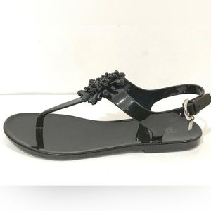 Coach Black Hilda Jelly sandals size 8